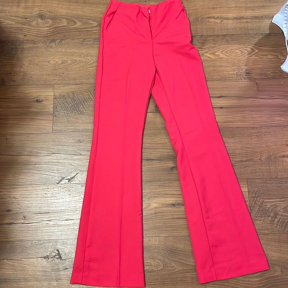 hot pink wide leg pants